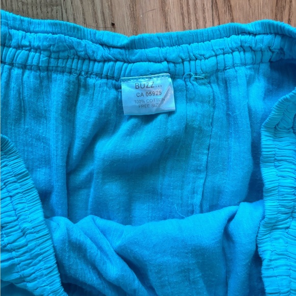 Vibrant Blue Maxi Flowy Skirt 100% Cotton - Picture 2 of 3